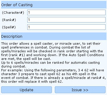 order casting